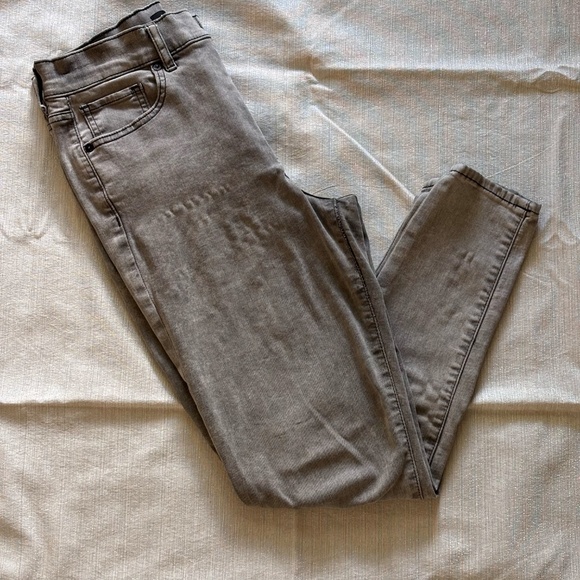 Express Women's Skinny High Rise Jeans SZ 8 Gray - Picture 1 of 12